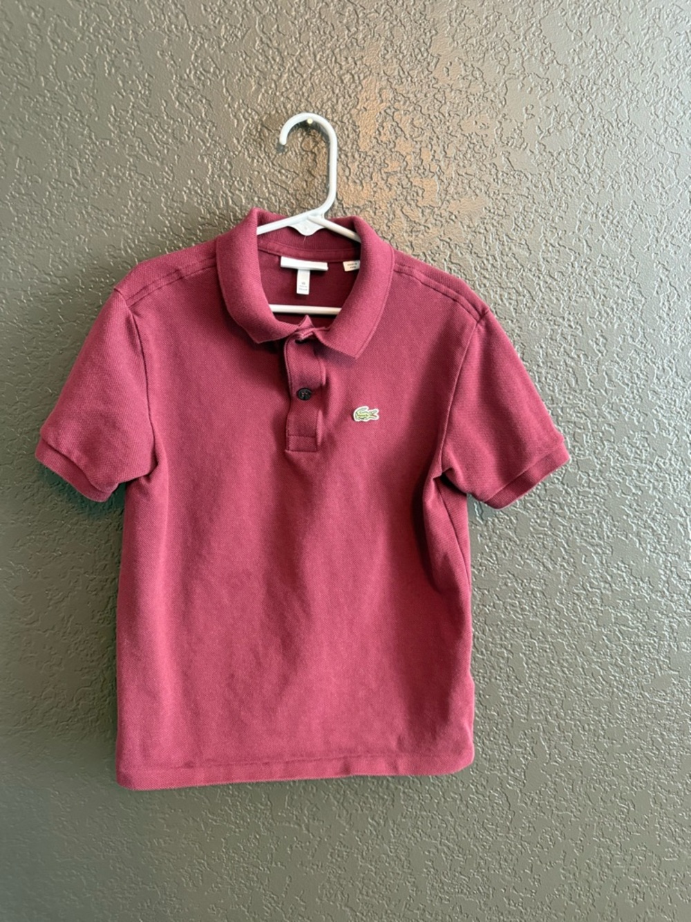 Lacoste Boys Red Polo Shirt